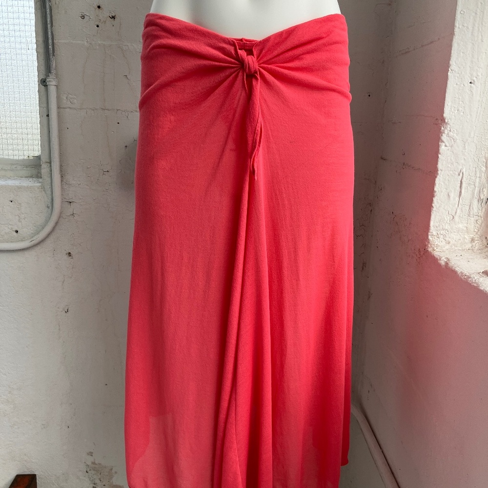 ERES Pink swim wrap coverup with elastic waistband NEW. US S/M